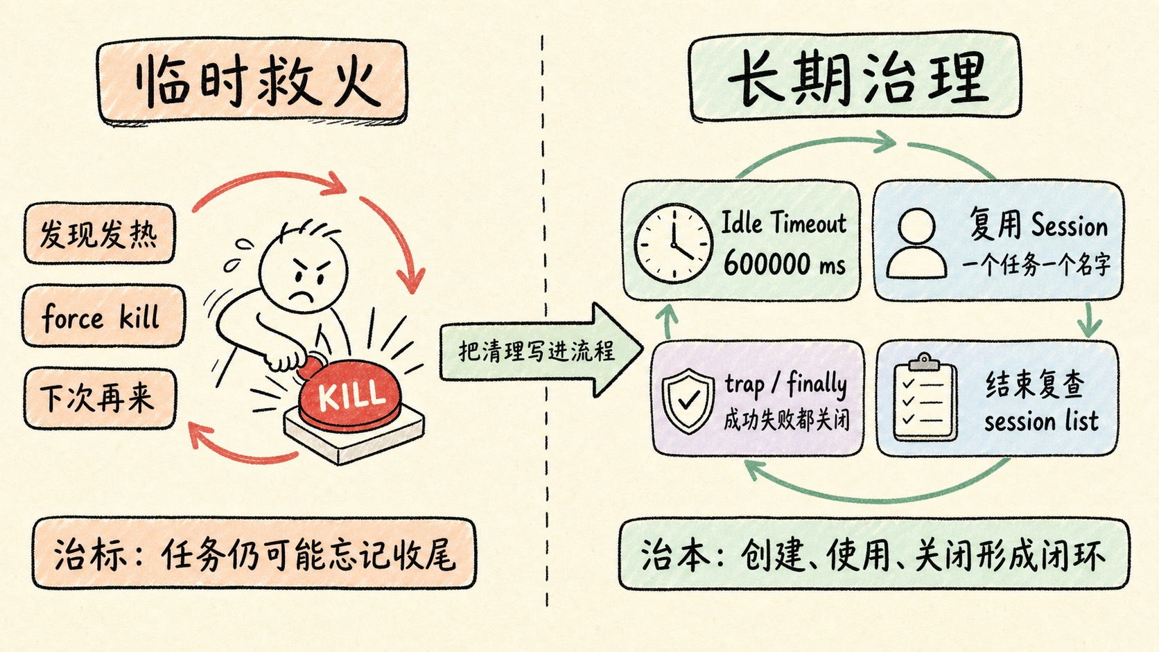 临时救火与长期防护的对比清单